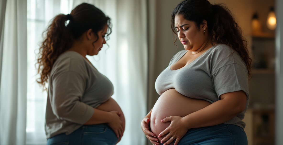 Barriga inflamada